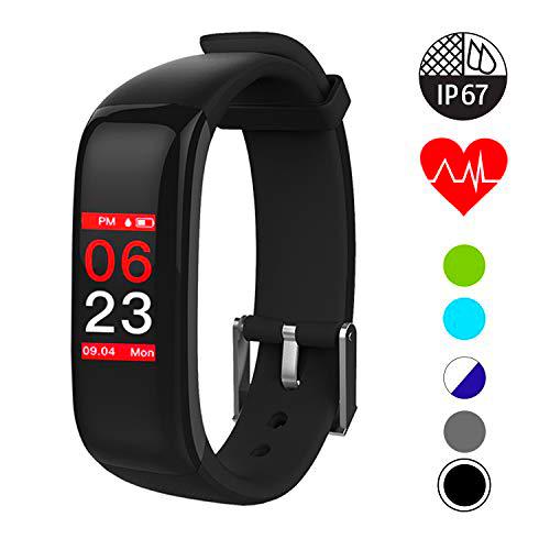 QUDER Unisex - Adulto P1 Plus Fitness Tracker, Negro, Unidad