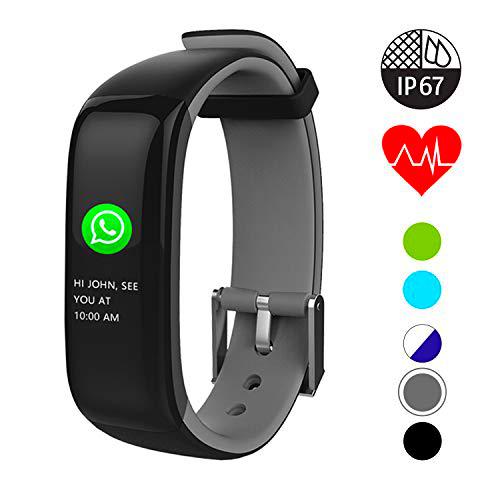 QUDER Unisex - Adulto P1 Plus Fitness Tracker, Gris, Unidad