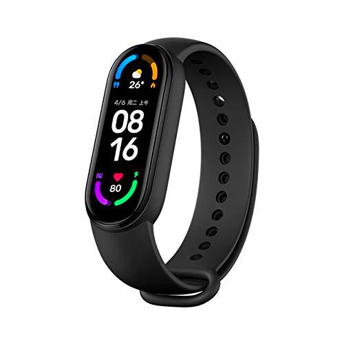 Kemite para xiaomi mi Banda 6 1.56 Pantalla Completa Deporte Pulsera Ritmo cardíaco Fitness Tracker CN versión estándar