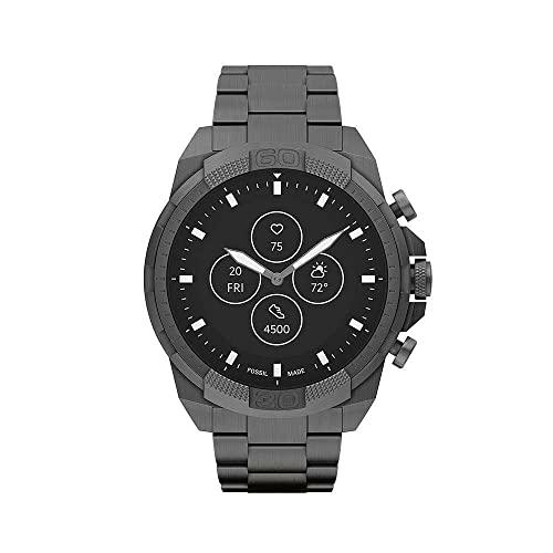 Fossil HR Bronson Smartwatch Híbrido para Hombre con Frecuencia Cardíaca y Seguimiento del Sueño con Estadísticas detalladas de Bienestar