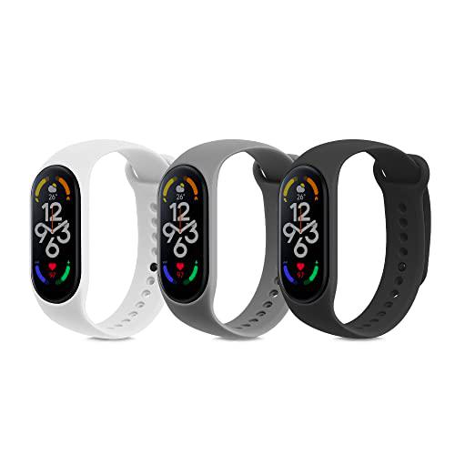 kwmobile 3X Brazalete Compatible con Xiaomi Mi Band 7