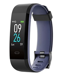 ASIAMENG Pulsera Actividad Inteligente IP68 Impermeable Smartwatch con Pulsómetros Monitor de Sueño Deportivo Pulsera Podómetro (Negro)