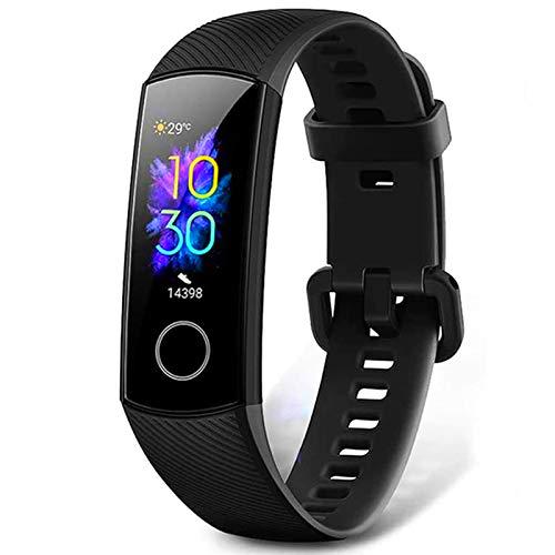 HONOR Band 5 Pulsera Actividad Inteligente Pulsera de Actividad con Pulsómetro SpO2 Sueño Podómetro Monitor de Actividad Deportiva Ritmo Impermeable IP68 Fitness Tracker Smartwatch para Mujer Hombre