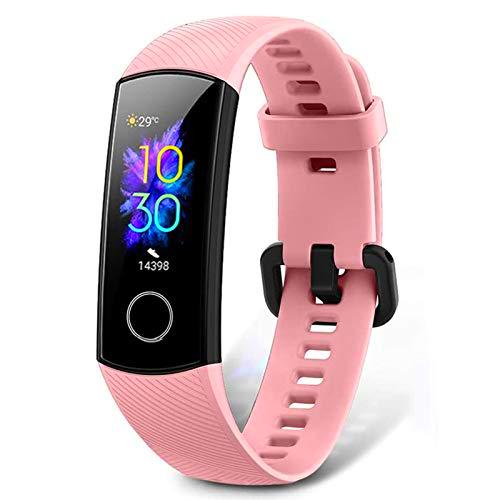 HONOR Band 5 Pulsera Actividad Inteligente Pulsera de Actividad con Pulsómetro Mujer Hombre Monitor de Actividad Deportiva Ritmo Cardíaco Impermeable IP68 Reloj Fitness con Podómetro, Rose