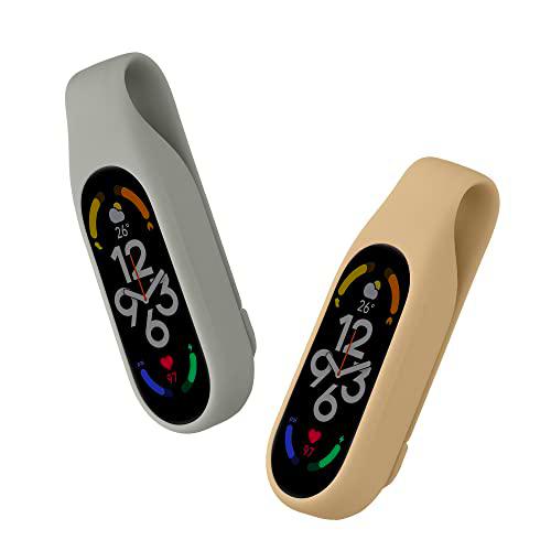 kwmobile 2X Fundas Compatible con Xiaomi Mi Band 7/6 / 5/4