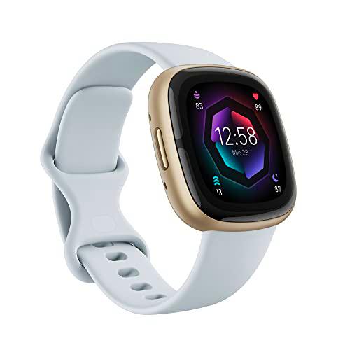 Fitbit Sense 2, Azul niebla/Aluminio oro suave Smartwatch