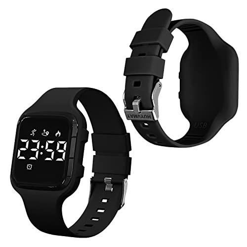 HUYVMAY Reloj Podómetro Fitness para Niños Sin App/Bluetooth