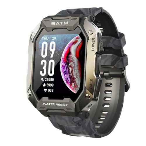 DAM Smartwatch C20 Sumergible, Pantalla de 1,7 Pulgadas y 24 Modos Deportivos