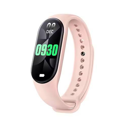 Reloj Band Smart M8 8 frecuencia cardíaca oxigenación estrés impermeable IP67 sueño carga magnética (rosa)