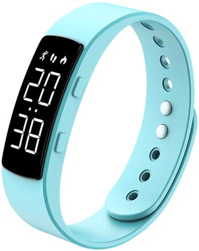 Fitness Tracker Podómetro Reloj Mujer Hombre Digital Reloj Fitness Pulsera Sin App y Teléfono Móvil Monitor de Sueño Digital Reloj de Pulsera LED Rastreador de Actividad Calorías Distancia Reloj de