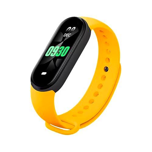 Reloj Band Smart M8 8 frecuencia cardíaca Oxigenación Stress impermeable IP67 sueño carga magnética (amarillo)