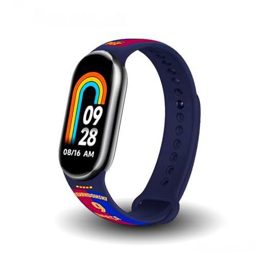 FIT &amp; FUN Pulsera de Actividad Smart Band con Correa Licenciada @FC Barcelona