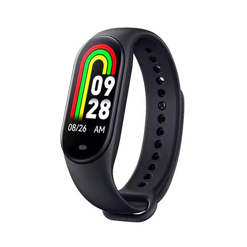 Reloj Band Smart M8 8 frecuencia cardíaca oxigenación estrés impermeable IP67 sueño carga magnética (negro)