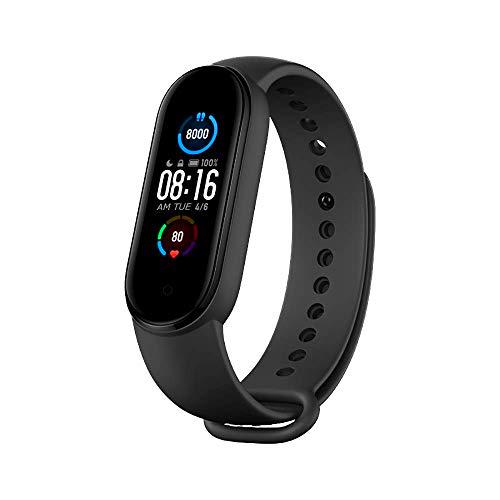 Xiaomi Mi Band 5 Global Pulsera con frecuencia cardíaca Fitness Música Bluetooth 5.0 Contador de Pasos y mensajería y 50M Sumergible para Sistemas Android y iOS (1)