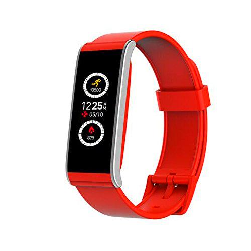 MyKronoz ZeFit4 Pulsera de Actividad Rojo, Plata IP67 TFT 2,69 cm (1.06&quot;)