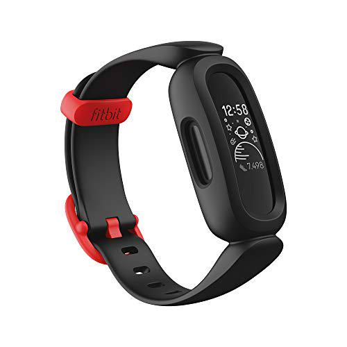 Fitbit Ace 3 pulsera de actividad para niños de +6 años con divertidos formatos de reloj animados