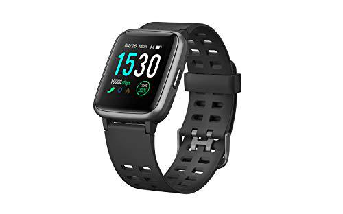 Funker S7 Negro Smartwatch, Reloj Impermeable IP68 Pulsera Actividad Hombre Mujer