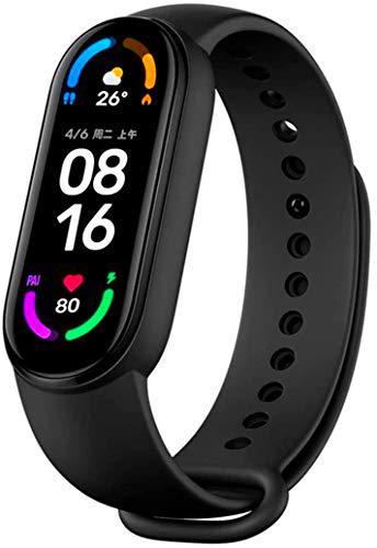 Xiaomi Mi Band 6 pantalla de 1.56 pulgadas, pulsera inteligente con indicación de nivel de oxígeno en sangre