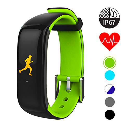 QUDER Unisex - Adulto P1 Plus Fitness Tracker, Verde, Unidad